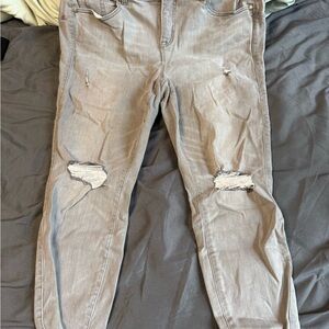 Torrid Black and Gray Bombshell Skinny Jeans